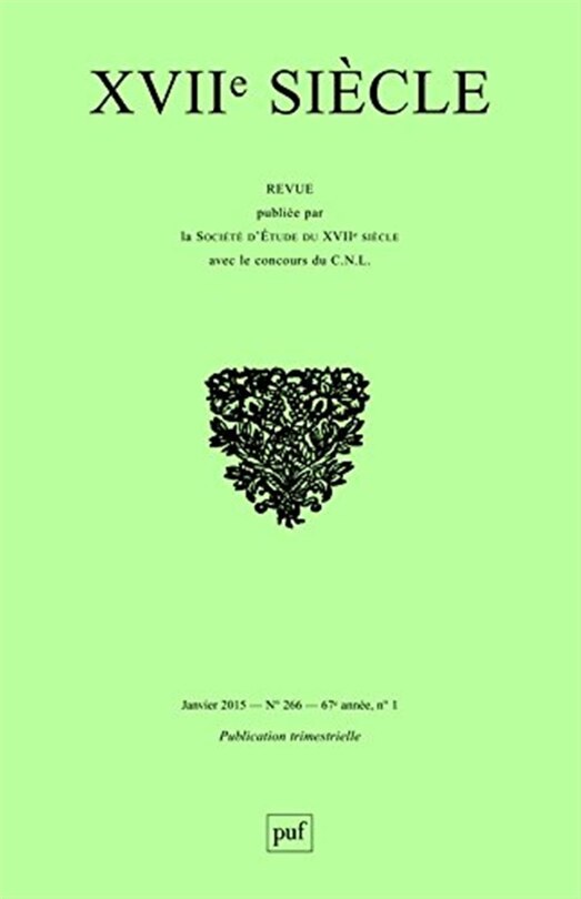 Couverture_Dix-septième siècle, n°266