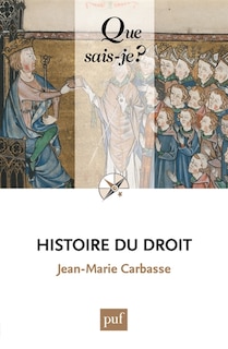 Front cover_Histoire du droit