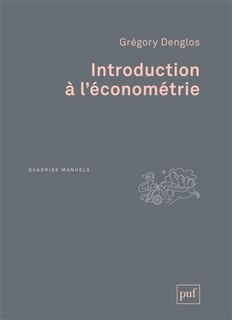 Couverture_Introduction à l'économétrie