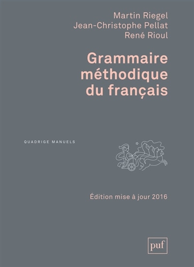 Front cover_Grammaire méthodique du français