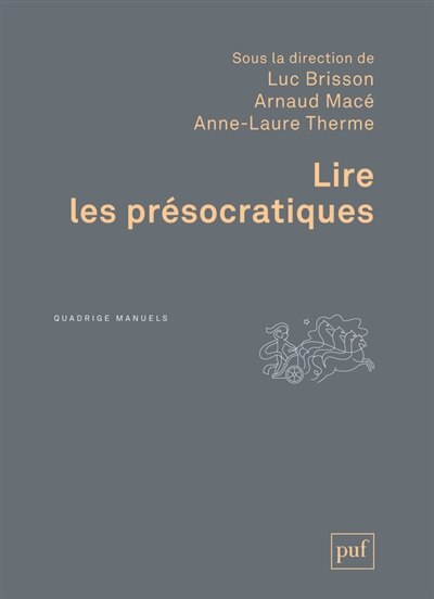 Front cover_Lire les présocratiques
