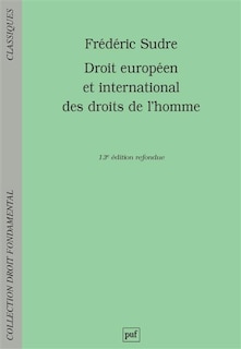 Front cover_Droit européen et international des droits de l'homme