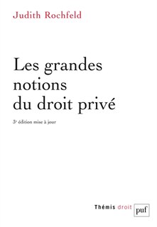 Front cover_Les grandes notions du droit privé