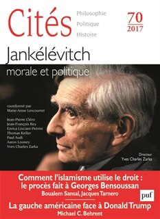 Front cover_Cités, n°70. Jankélévitch : morale et politique