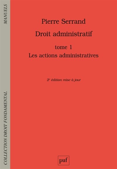 Front cover_Les actions administratives