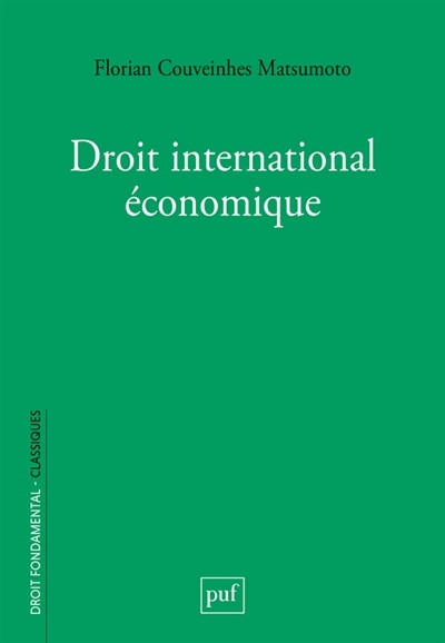 Front cover_Droit international économique