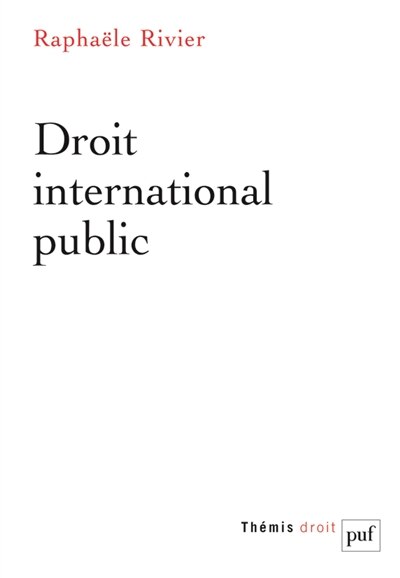 Front cover_Droit international public
