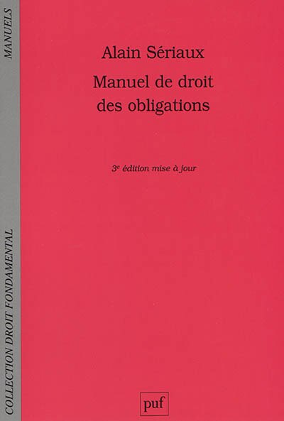 Couverture_Manuel de droit des obligations