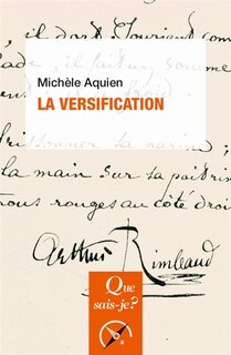 Front cover_Versification (La) [nouvelle édition]