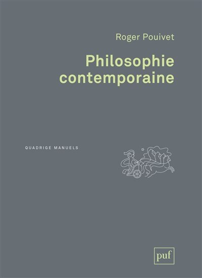 Front cover_Philosophie contemporaine