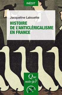 Front cover_Histoire de l'anticléricalisme en France