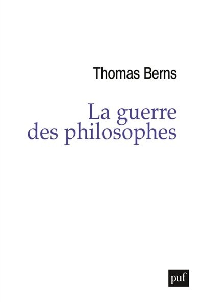 Front cover_La guerre des philosophes