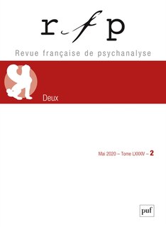 Couverture_Revue fran&ccedil;aise de psychanalyse, n&deg;2 (2020). Deux