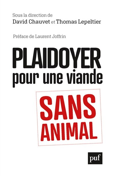 Front cover_Plaidoyer Pour Une Viande Sans Animal