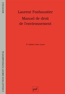 Front cover_Manuel de droit de l'environnement