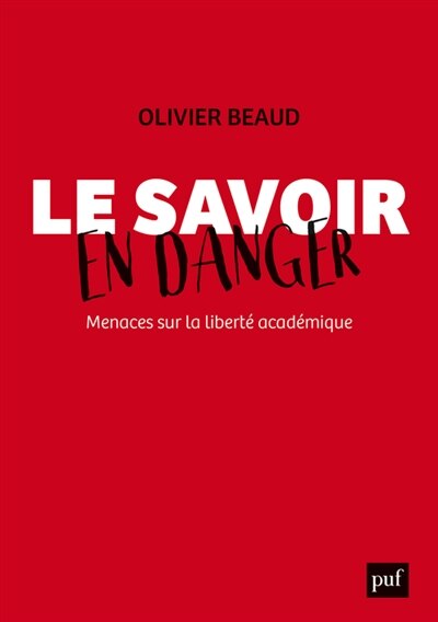 Front cover_Le savoir en danger : menaces sur la liberté académique