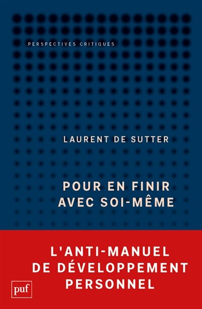 Front cover_Pour en finir avec soi-même