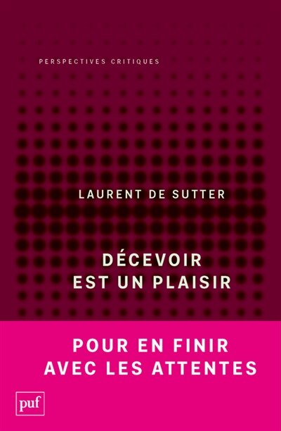 Front cover_Décevoir est un plaisir