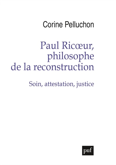 Front cover_Paul Ricoeur, philosophe de la reconstruction