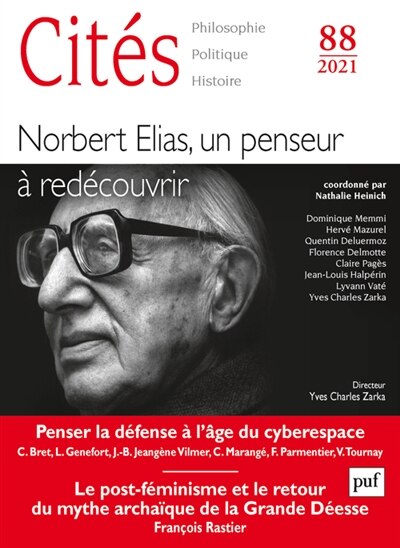 Front cover_Cités, n°88. Norbert Elias, un penseur à redécouvrir
