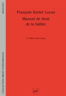 Front cover_Manuel de droit de la faillite