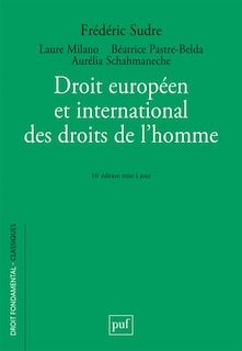 Front cover_Droit européen et international des droits de l'homme