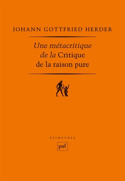 Front cover_Une métacritique de la Critique de la raison pure