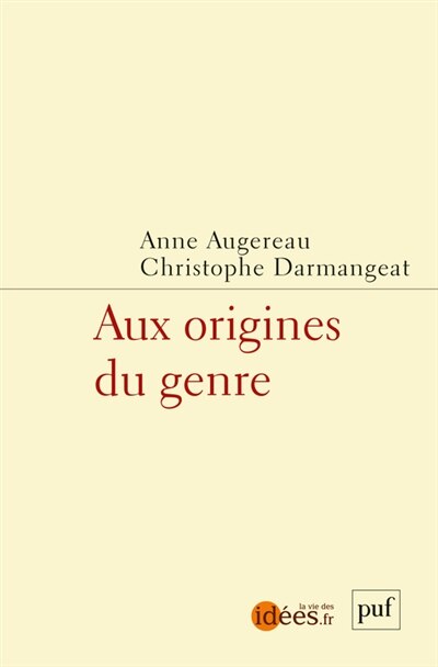 Front cover_Aux origines du genre