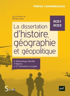 Front cover_La dissertation d'histoire, géographie et géopolitique