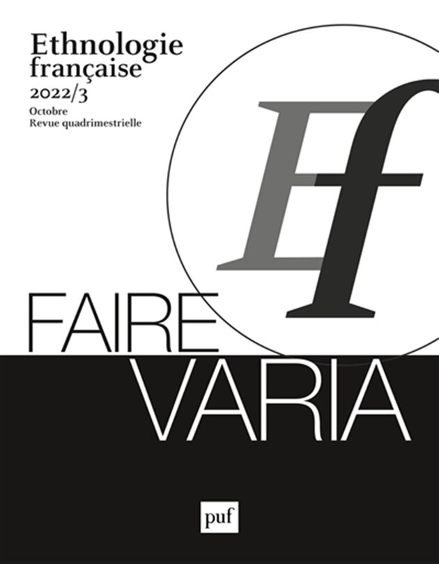 Couverture_Ethnologie française, n°3 (2022). Faire varia