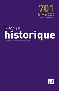 Front cover_Revue historique, n°701