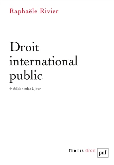 Front cover_Droit international public