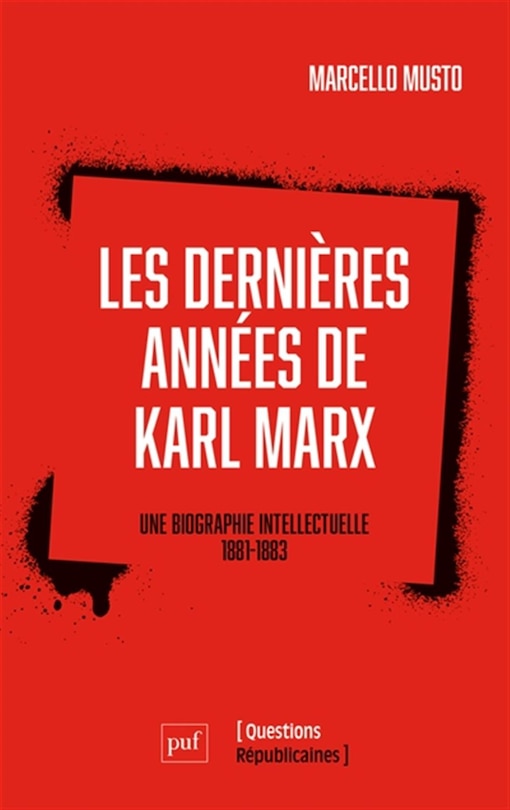 Front cover_Les dernières années de Karl Marx