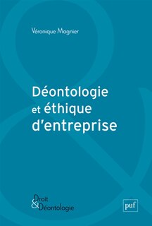 Front cover_Déontologie et éthique d'entreprise