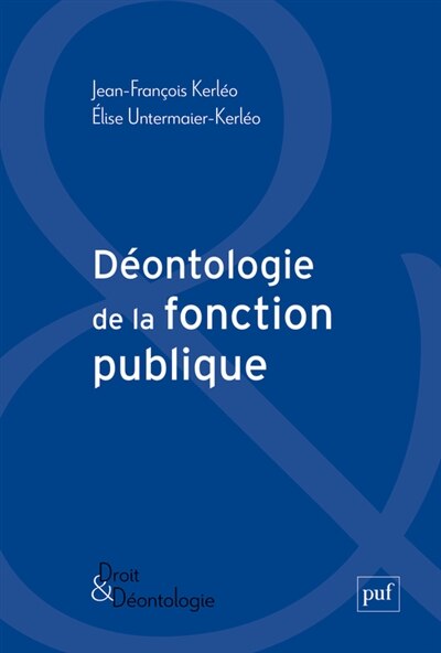 Front cover_Déontologie de la fonction publique