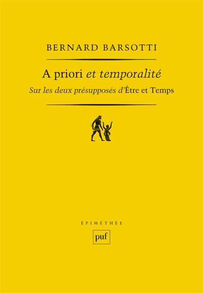Couverture_A priori et temporalité : sur les deux présupposés d'Etre et temps