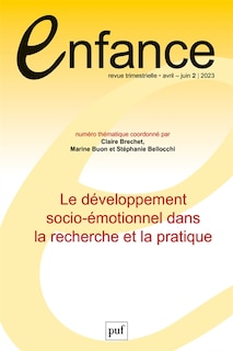 Front cover_Enfance, n°2 (2023). Le développement socio-émotionnel dans la recherche et la pratique