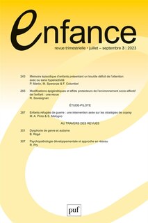 Front cover_Enfance, n°3 (2023)