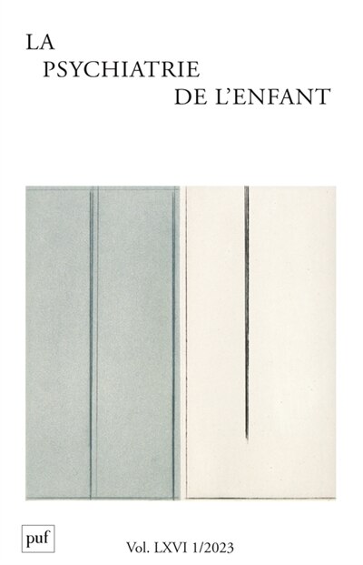 Front cover_Psychiatrie de l'enfant (La), n°1 (2023)