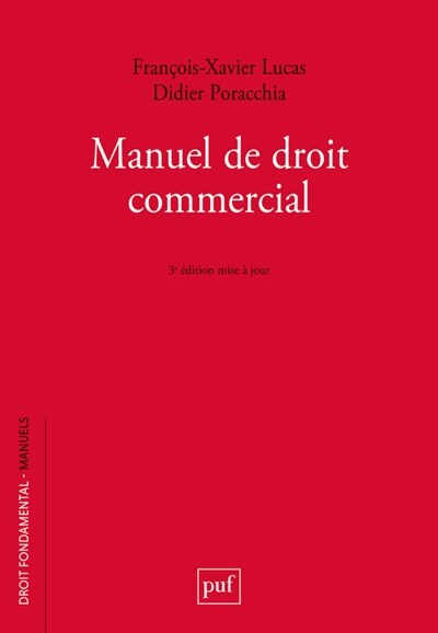 Front cover_Manuel de droit commercial