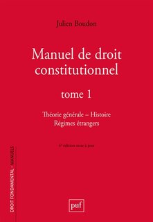 Front cover_Théorie générale, histoire, régimes étrangers