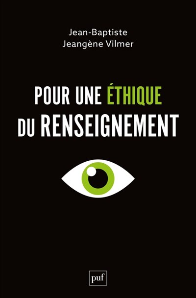 Front cover_Pour une éthique du renseignement