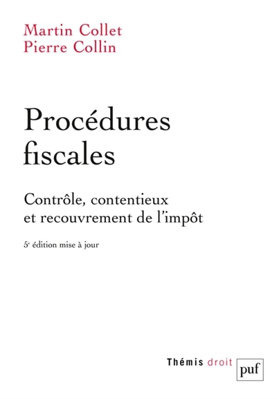 Front cover_Procédures fiscales