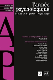 Front cover_Année psychologique (L'), n°1 (2024)