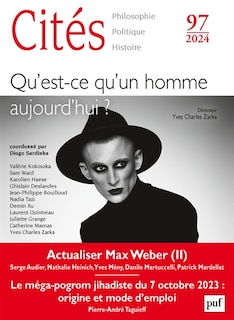 Front cover_Cités, n°97. Qu'est-ce qu'un homme aujourd'hui ?