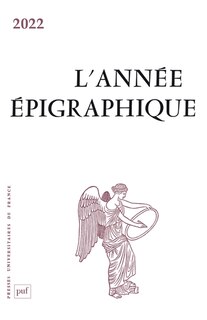 Couverture_Année épigraphique (L'), n°2022