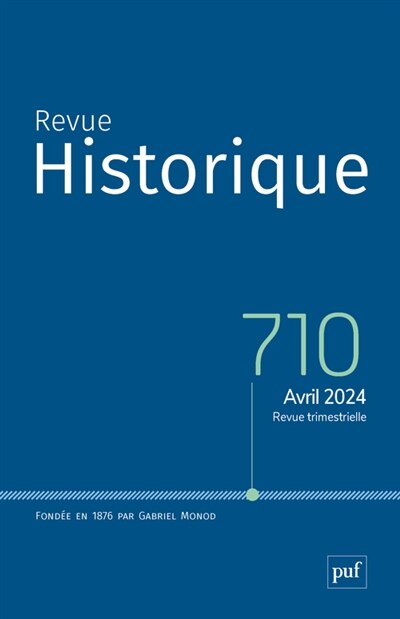 Couverture_Revue historique, n°710