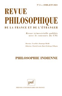 Couverture_Revue philosophique, n°2 (2024). Philosophie indienne