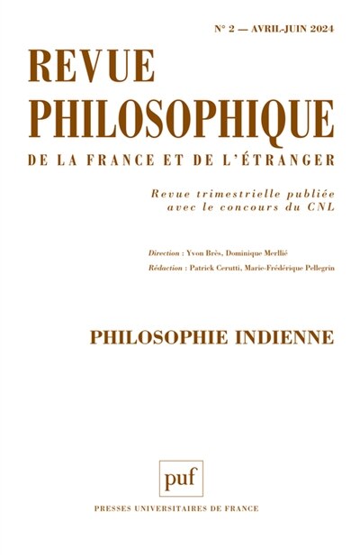 Couverture_Revue philosophique, n°2 (2024). Philosophie indienne