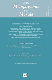 Couverture_Revue de métaphysique et de morale, n°1 (2024). Conscience, nouvelles recherches